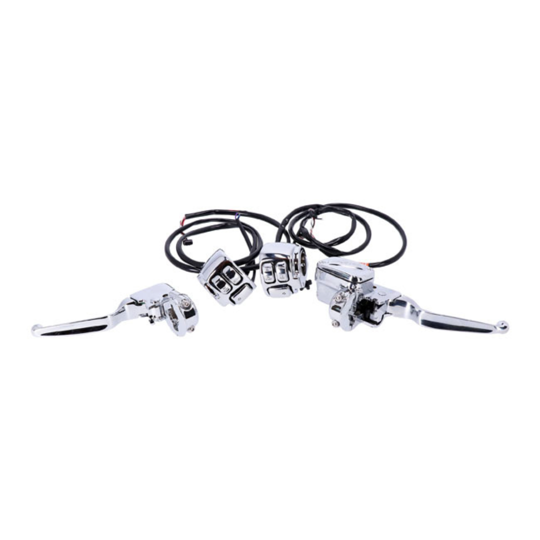 HD HANDLEBAR CONTROL, SWITCH & WIRING KIT. CAN-BUS 11-23 Softail; 12-17 Dyna; 14-22 XL Sportster