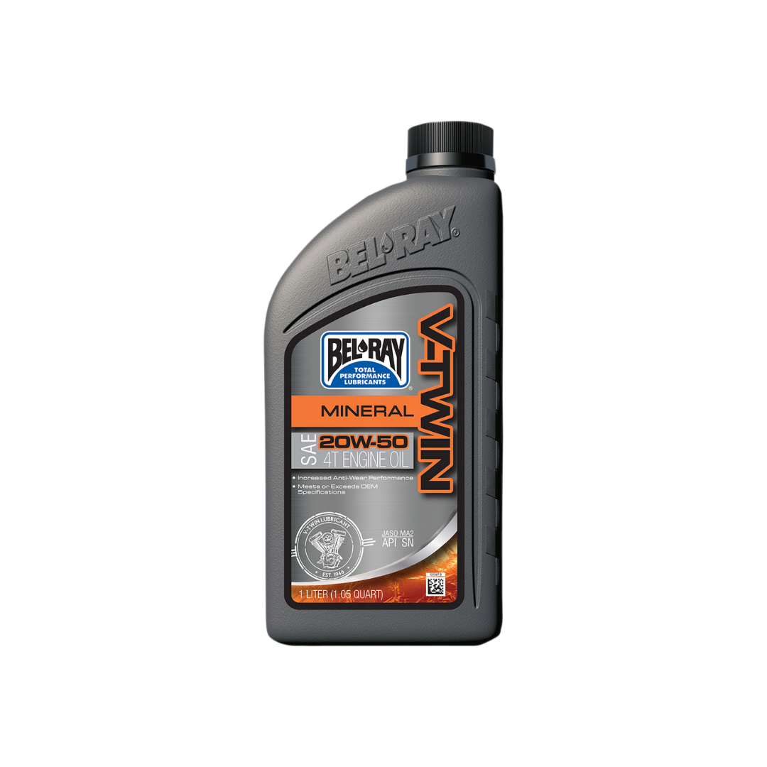 BEL-RAY V-TWIN SAE 20W50 MINERAL ENGINE OIL