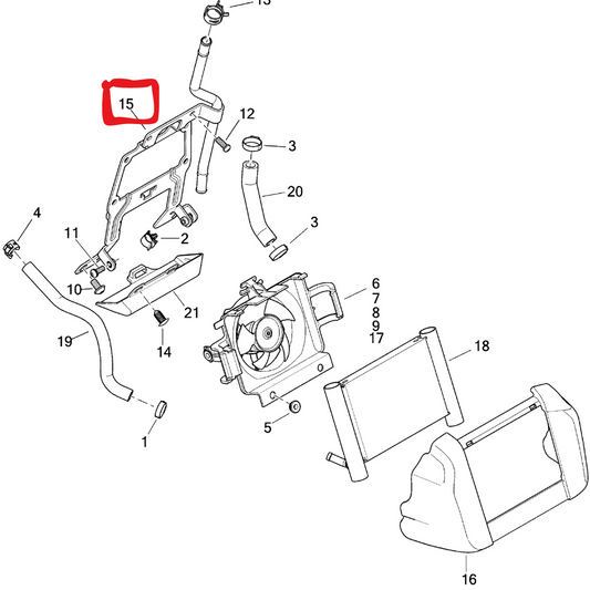 HD OIL COOLER BRACKET 17-23 M8 TOURING