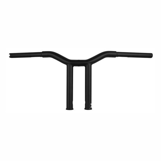 BURLY, DOMINATOR STRAIGHT 1-1/4" T-BAR 10” RISE. MATTE BLACK